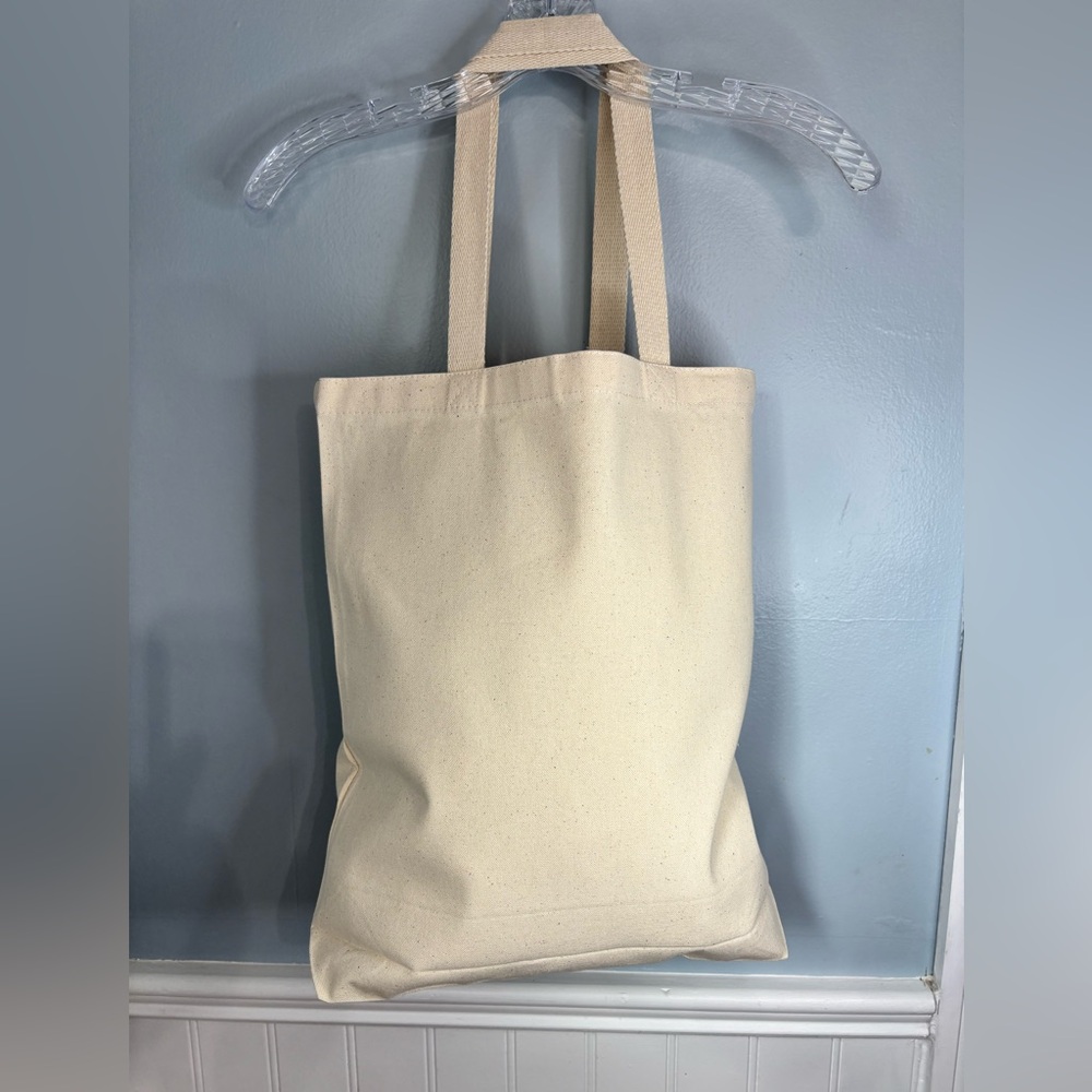 Canvas Tote Bag in Natural Cream Beach Swimsuits Beach Towels Groceries Handmade - Picture 6 of 7